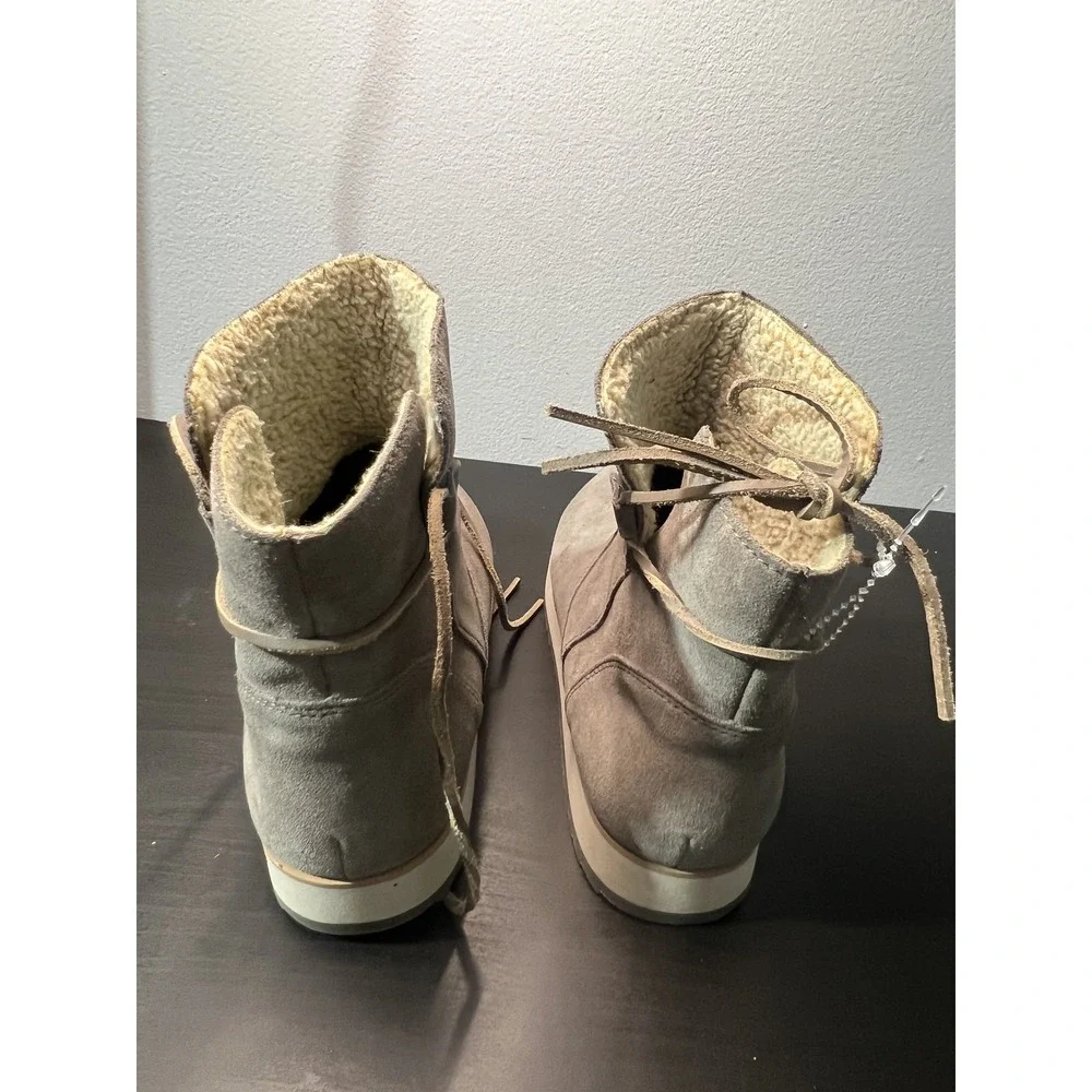 Merrell Women's Gray‎ Suede Waterproof Faux Fur Lined Ankle Boots EU 42 US 10.5